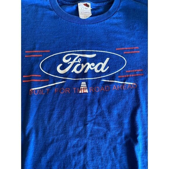 Ford Truck Blue Built for the Road Ahead T-Shirt Size Large - Picture 3 of 6